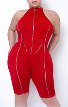 Load image into Gallery viewer, Keep Em Coming Back Red Romper
