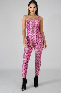 Snakeskin Pink Jumpsuit