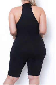 Keep Em Coming Back Black Romper