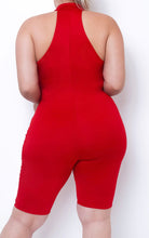 Load image into Gallery viewer, Keep Em Coming Back Red Romper
