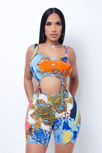 Draya Romper- Orange
