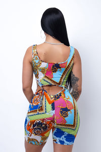 Draya Romper- Orange